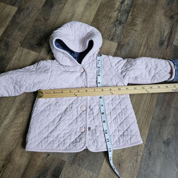 12M Baby Quilted Reversible Jacket – Blue & Pink – Snap Buttons – EUC - Picture 3 of 7